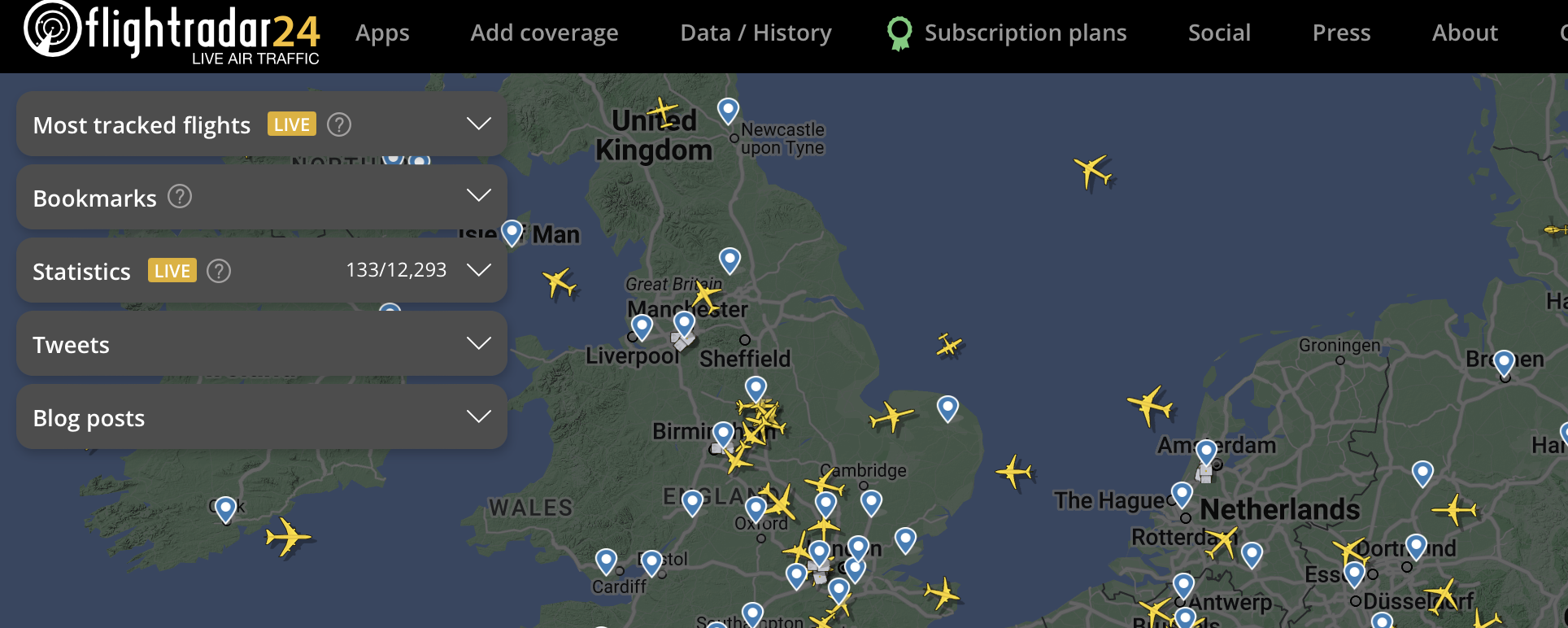 Flightradar24：实时追踪航班信息和全球航空交通状况的神器 若绾